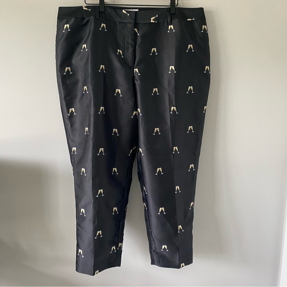 NWT Talbots RSVP Cheer's Womens Slacks Pants Size 20W Champagne Toast Celebrate - Picture 4 of 9